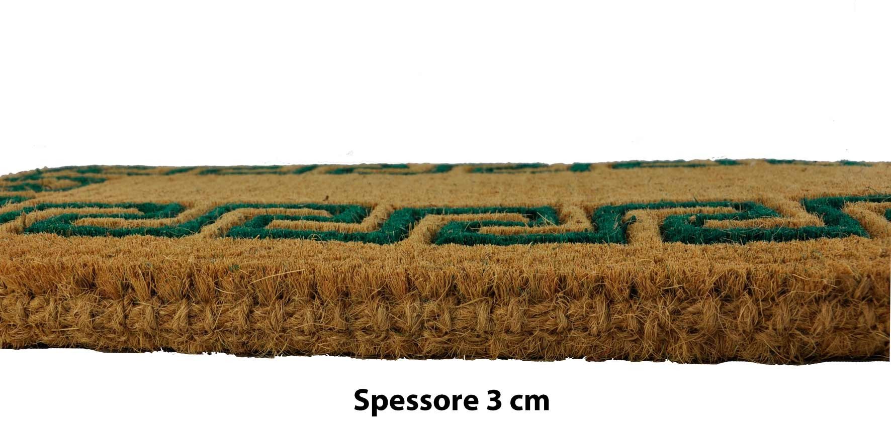 CASA TESSILE Greca Imperiale Zerbino Rettangolare 40X80 cm. - Marrone