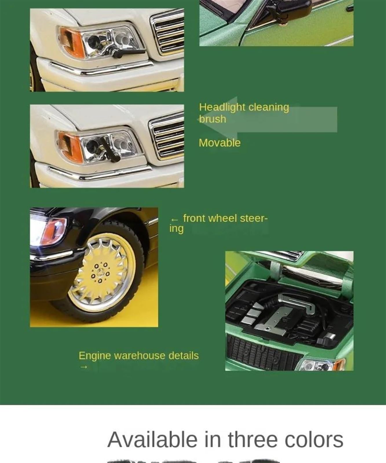 Amazon | ダイキャストカー 1/24 ベンツ W140 320SEL ヴィンテージカー