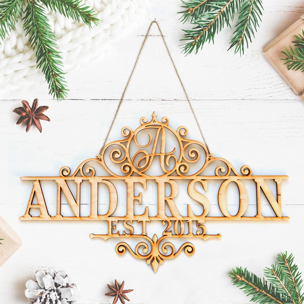 Personalized Established Family Name Custom 1/8