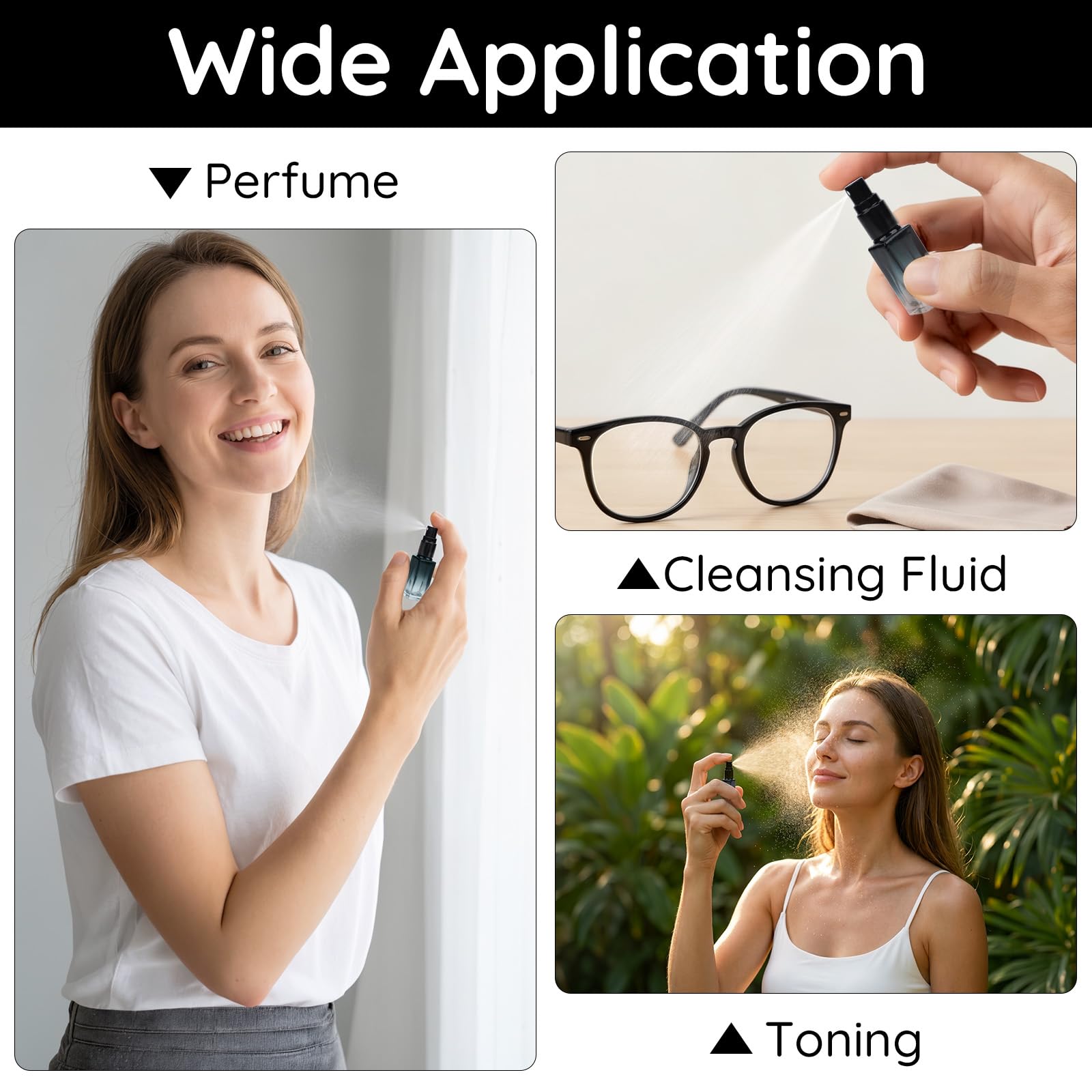 Segbeauty Dispensador Perfume Viaje, 20 Piezas 5ml Pulverizador Perfume Recargable, Atomizador de Vidrio, para Fiesta, Regalos, Trabajo (Azul Degradado)
