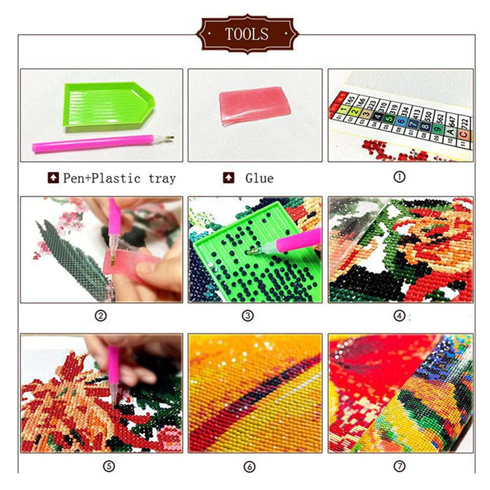 HBGLX 5D Diamond Painting One Direction – 40x50 Cm DIY Diamantbild, Komplett Set Mit Strasssteinen & Zubehör