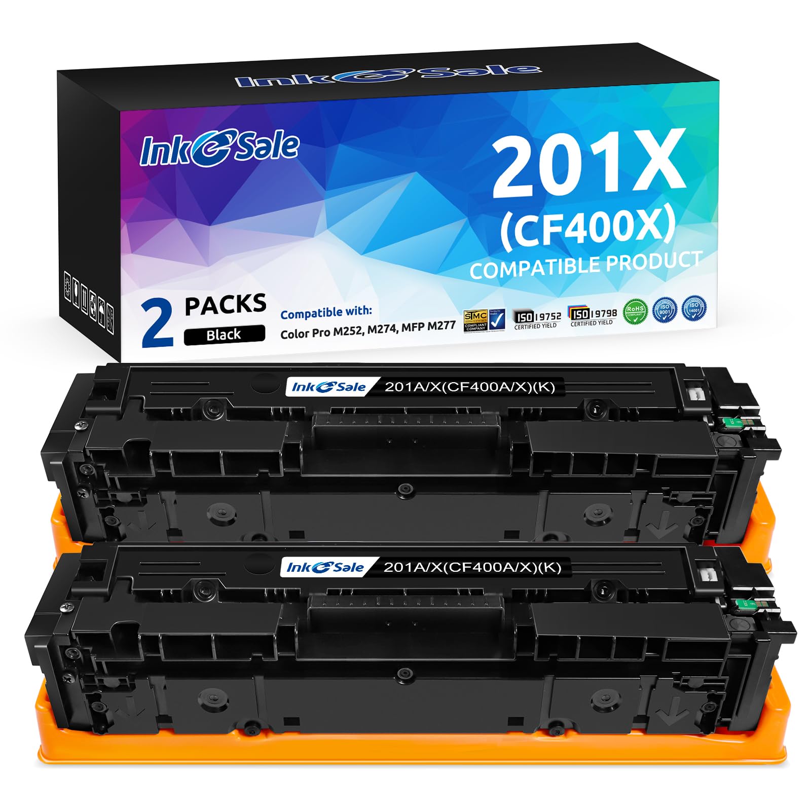 INK E-SALE 201X Compatible Toner Cartridge Replacement for HP 201X CF400X 201a CF400X for HP M252 MFP M277 Series M252dn M252dw MFP M277 M277c6 M277dn