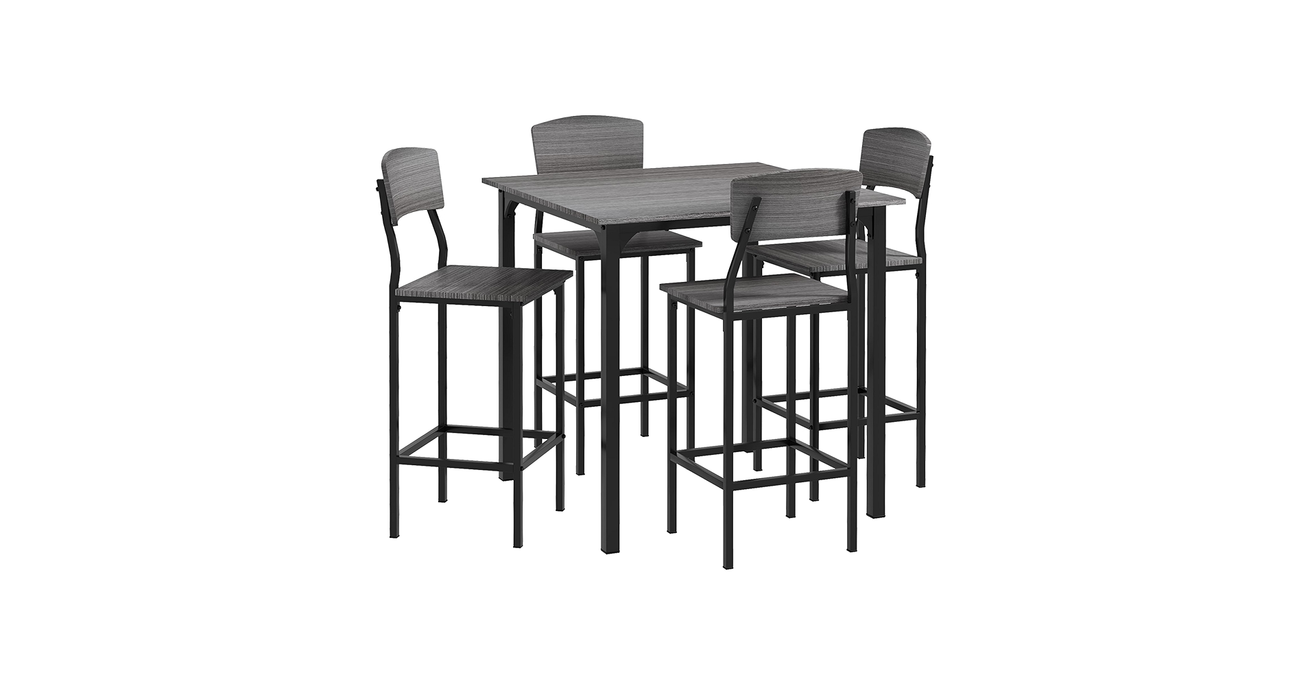 Amazon.com - HOMCOM 5-Piece Counter Height Bar Table with