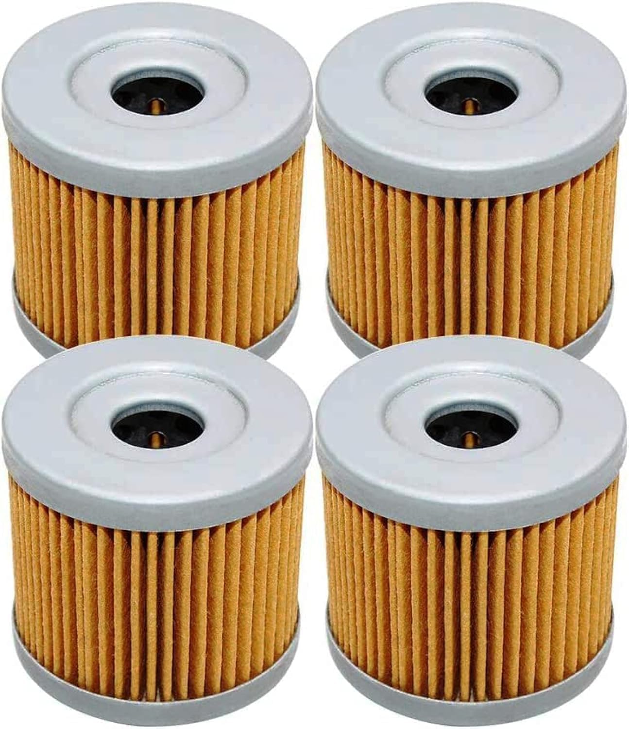 Yerbay 131 Oil Filter for SUZUKI LTZ90 QuadSport 2007-2009 LT125 LT185 1984-1987 GSXS125 GSXR125 2017-2021 AN400 Burgman 2007-2019 AN125 AN150 AN250 UB125 UH125 UH200 Burgman Pack of 4