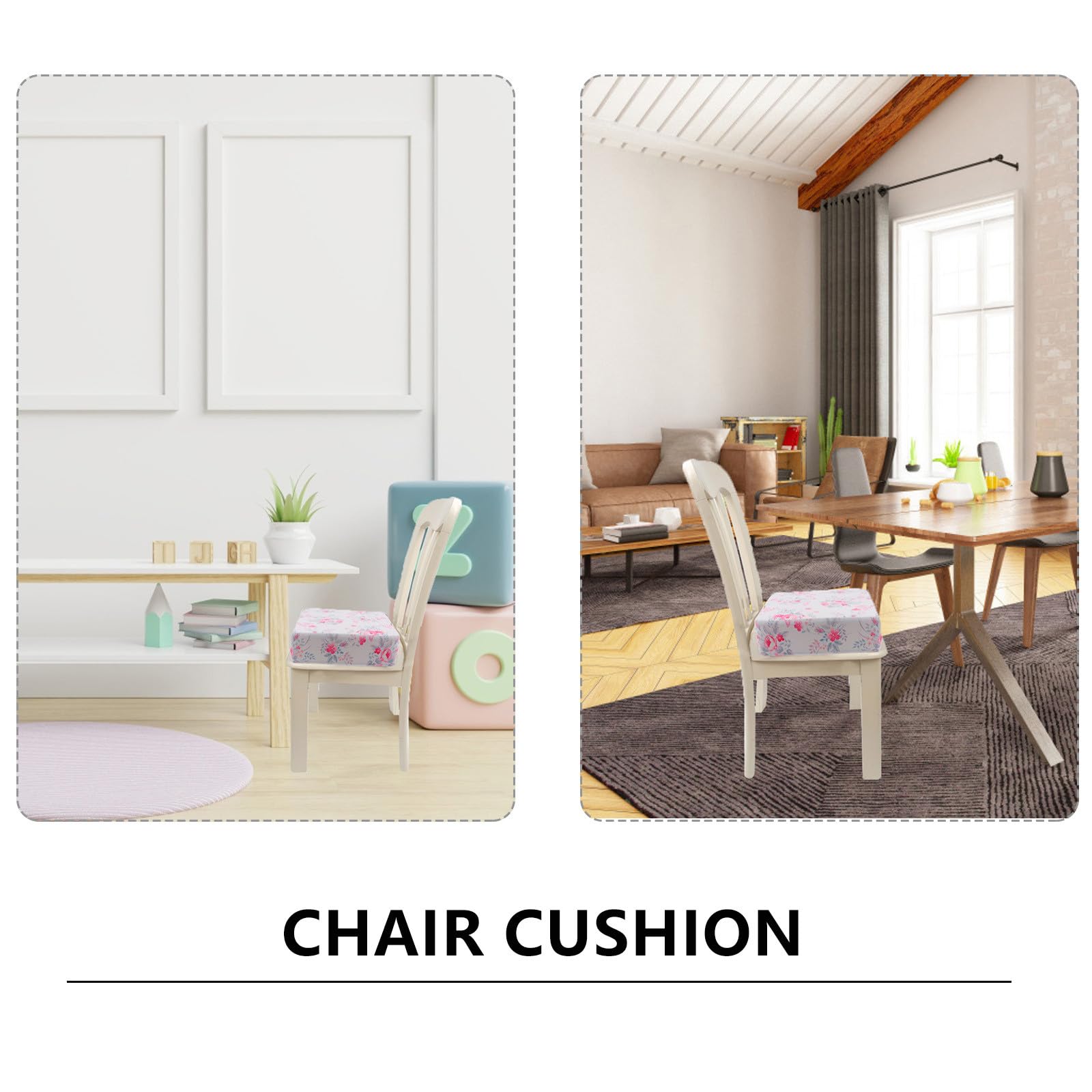 Cojín Elevador para Silla de Comedor Infantil Aumento de Altura y Funda de Poliéster Lavable Restaurantes y Dibujo