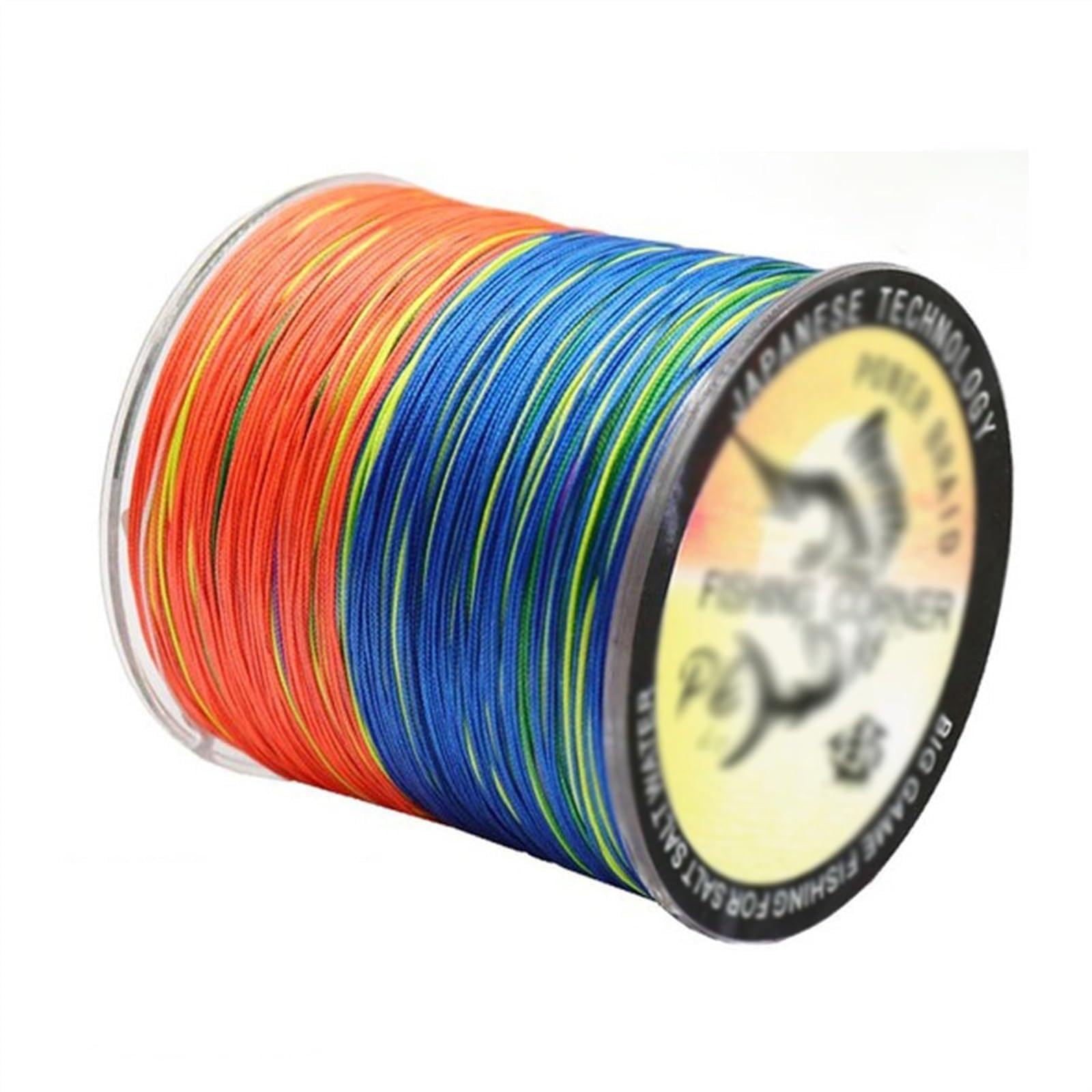 Fishing Tackle Fil de pêche tressé à 12 brins 500 m PE Multifilament Multicolore Ligne de pêche super solide Fil de pêche en eau salée pour la pêche