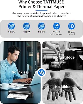Portable Thermal Inkless Printer A4 Wireless Bluetooth - A285M Grey Kit