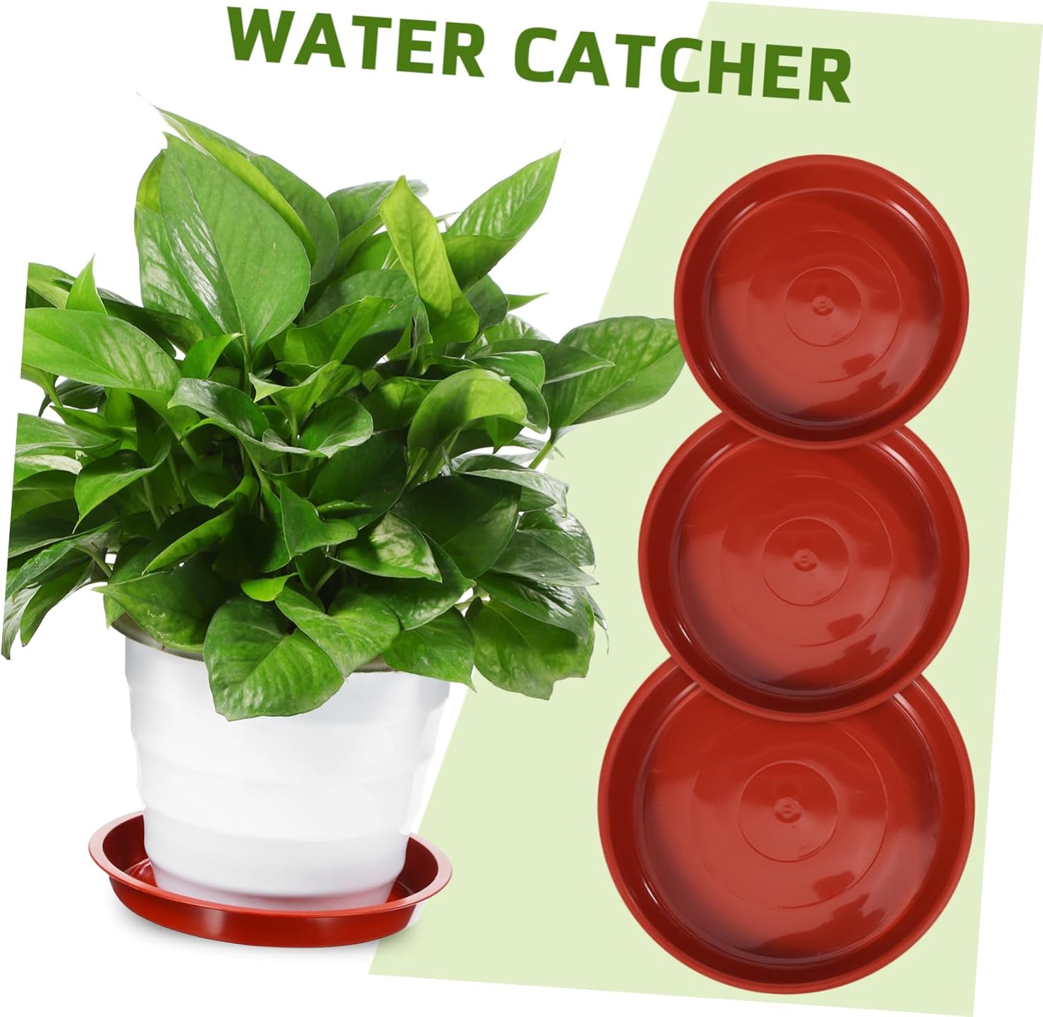 60pcs Flower Pot Saucers Round Trays for Indoor and Outdoor Plants Versatile Drainage Trays Suitable for Pot