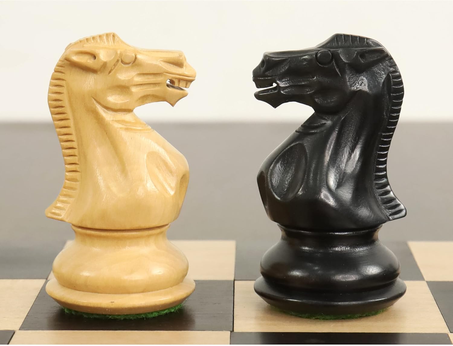 3" Professional Staunton Chess Pieces Only Set- Weighted Ebonized Boxwood