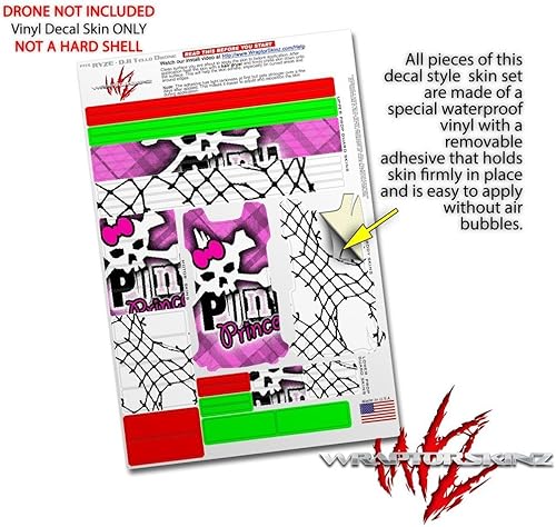 Miniatura 4 de Pegatina para la piel, paquete de 2 unidades, para DJI Ryze Tello Drone Punk Princess Drone, no incluida.