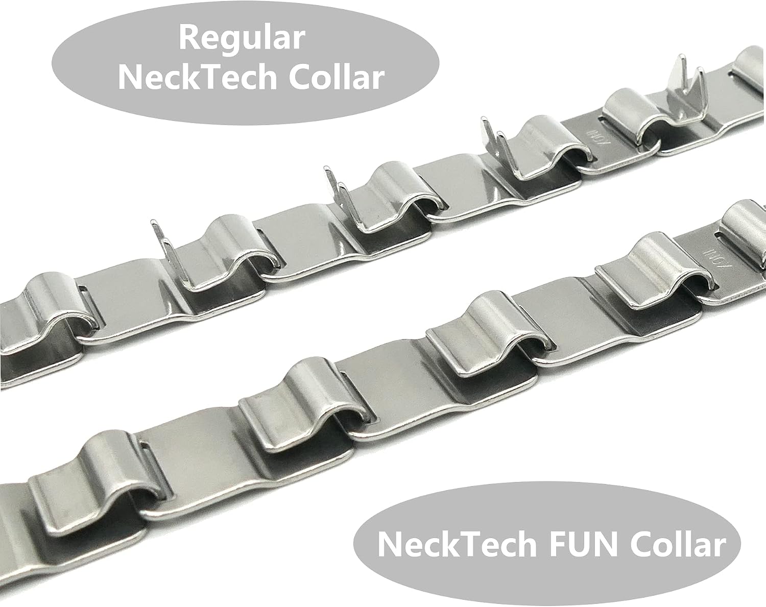 Herm Sprenger NeckTech Fun Stainless Steel Dog Training Collar – Snap Hook and Assembly Chain - No-Pull Collar with Swivel D-Ring – for Small Medium Large Dogs - Made in Germany (19in (48cm))
