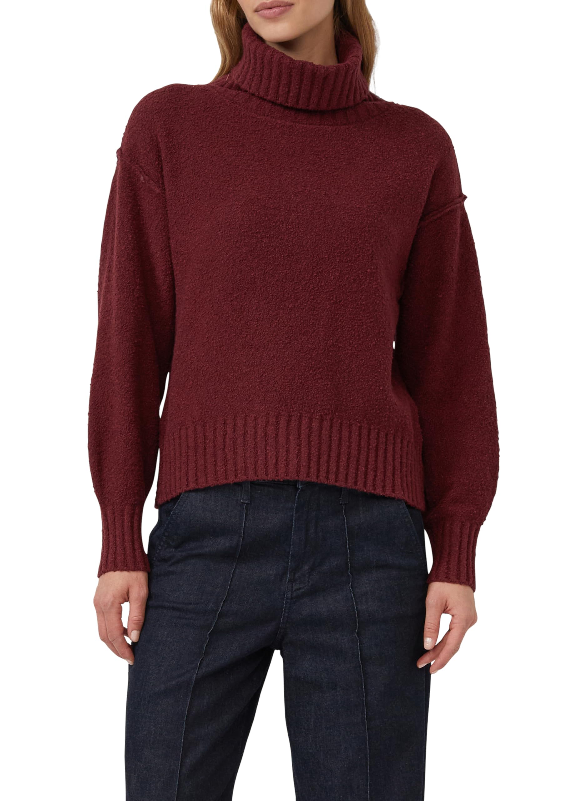 s.Oliver Kuscheliger Strickpullover mit breitem Rollkragen