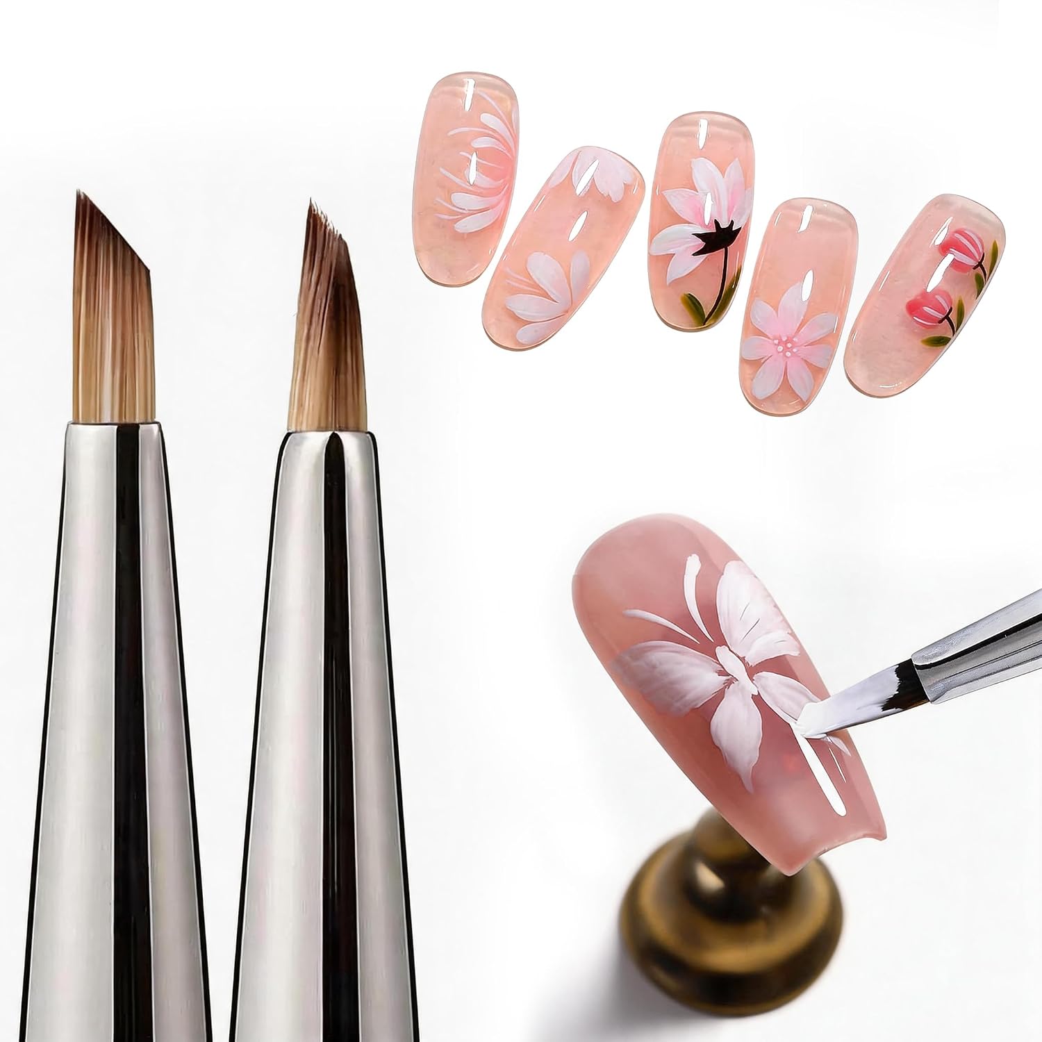 WOKOTO 1 Pcs Triangular Pyramid Nail Brush For Acrylic Nails Acrylic Brushes For Nails Art Triangle Brushes Painting Nails Polish Brushes Detail Nail Painting Brushes Tools Tools Nail Liner Brushes