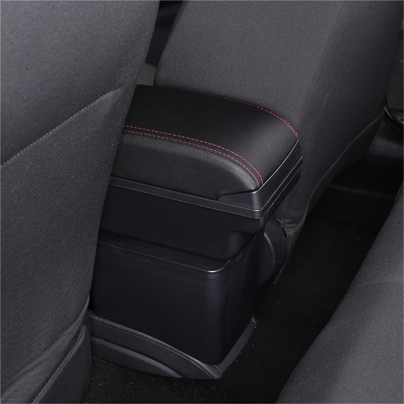 Armsteun Richter Bush Pasuje do Suzuki Swift Podłokietnik Box Akcesoria do podłokietników samochodowych Szczegóły wnętrza Schowek Części do modernizacji 2005-2023(B2 Black line 3 USB)
