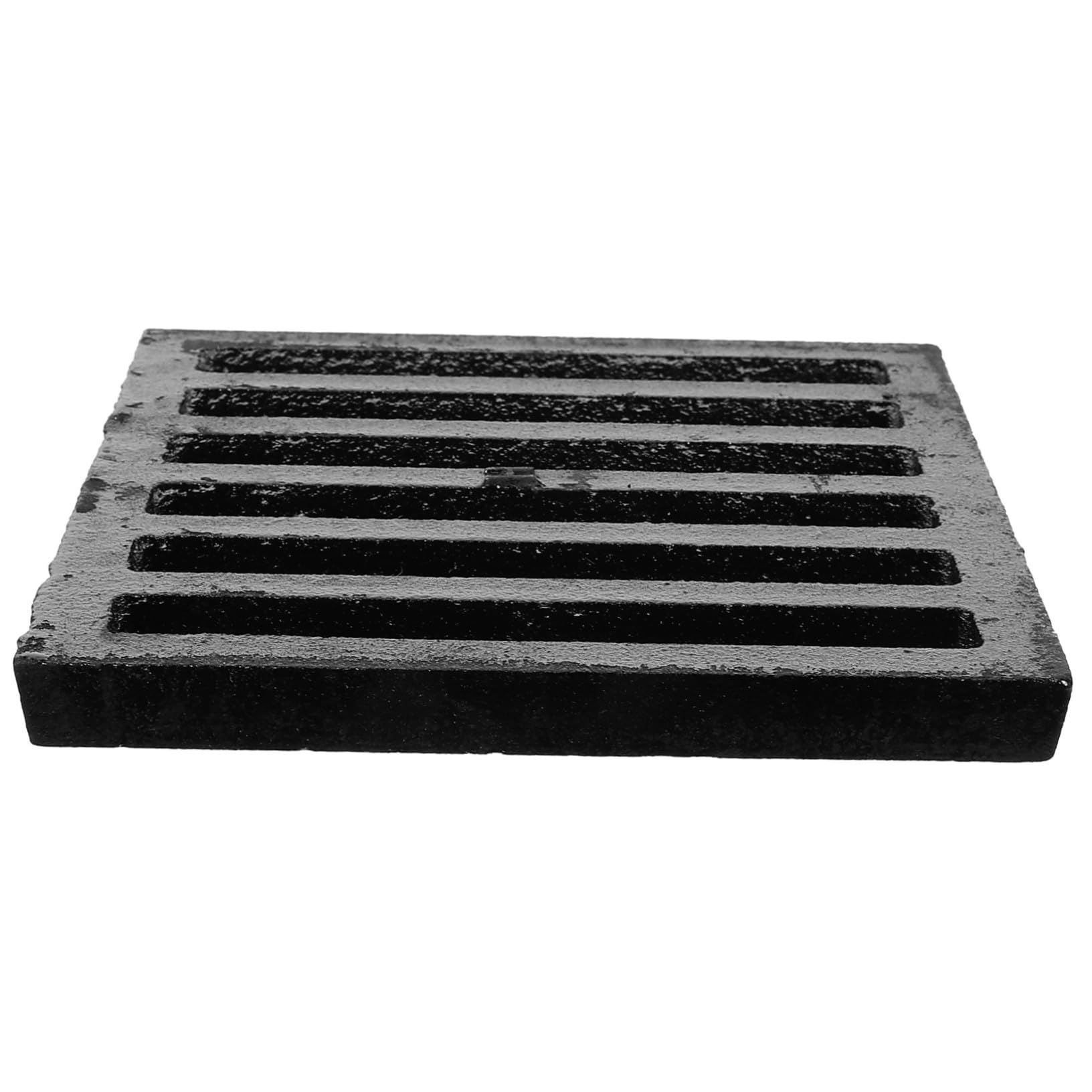 UKCOCO Tapa de Desagüe de Hierro Fundido Cuadrada para Baño y Ducha Filtro Antiolor y Antiobstrucción Rejilla Resistente para Drenaje de Suelo y Lavabo Cubierta Duradera para Exteriores