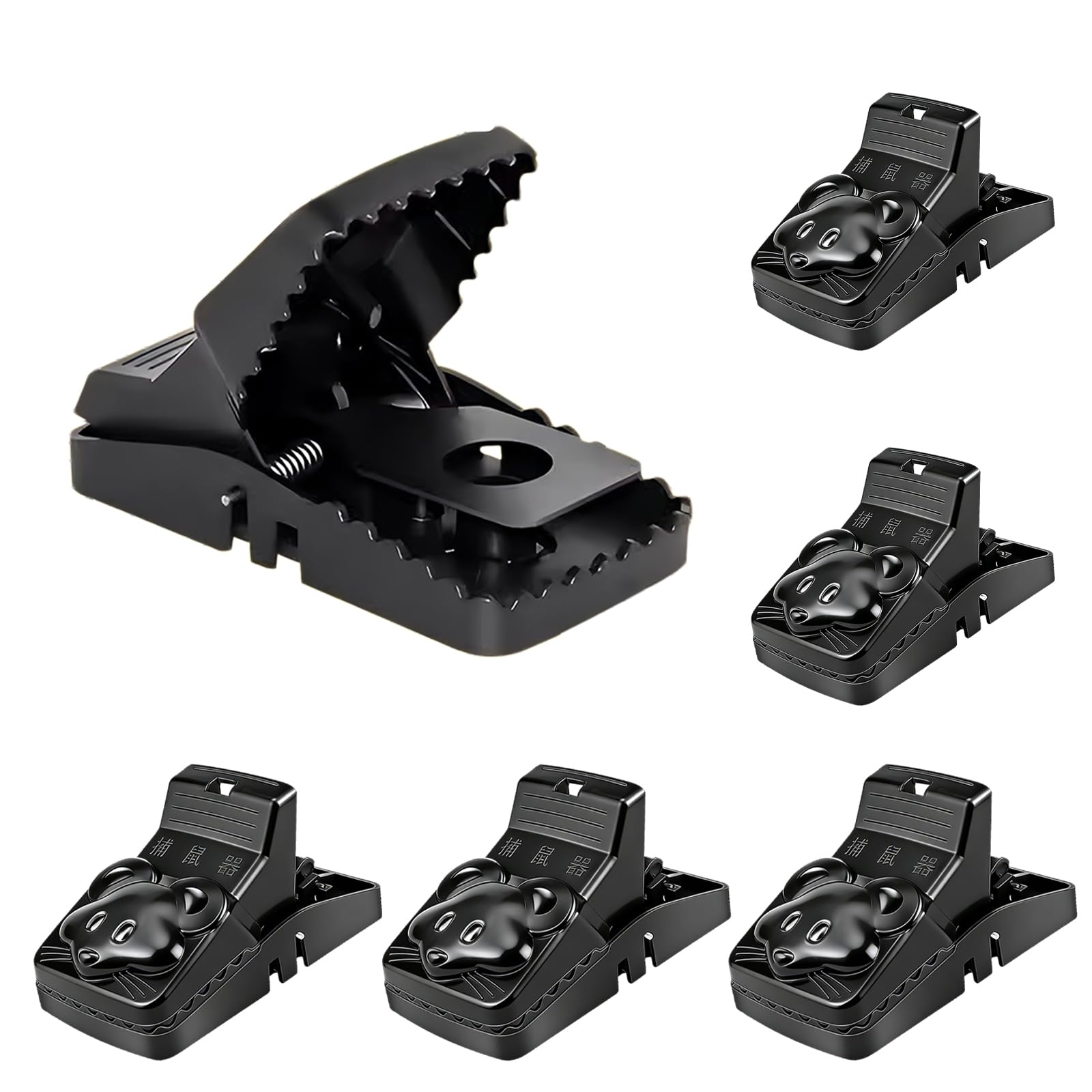 Mouse Traps,6 Pack Heavy Duty High Sensitive Mice Catchers,Reusable Snap Traps for Indoors and Outdoors, Quick, Effective Rodent Catcher Mice Kill Mouse Control