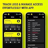 Vista 7 de G1 - Candado inteligente de huellas dactilares, bloqueo de doble bola resistente, IP67 resistente a la intemperie, biométrico sin llave y control