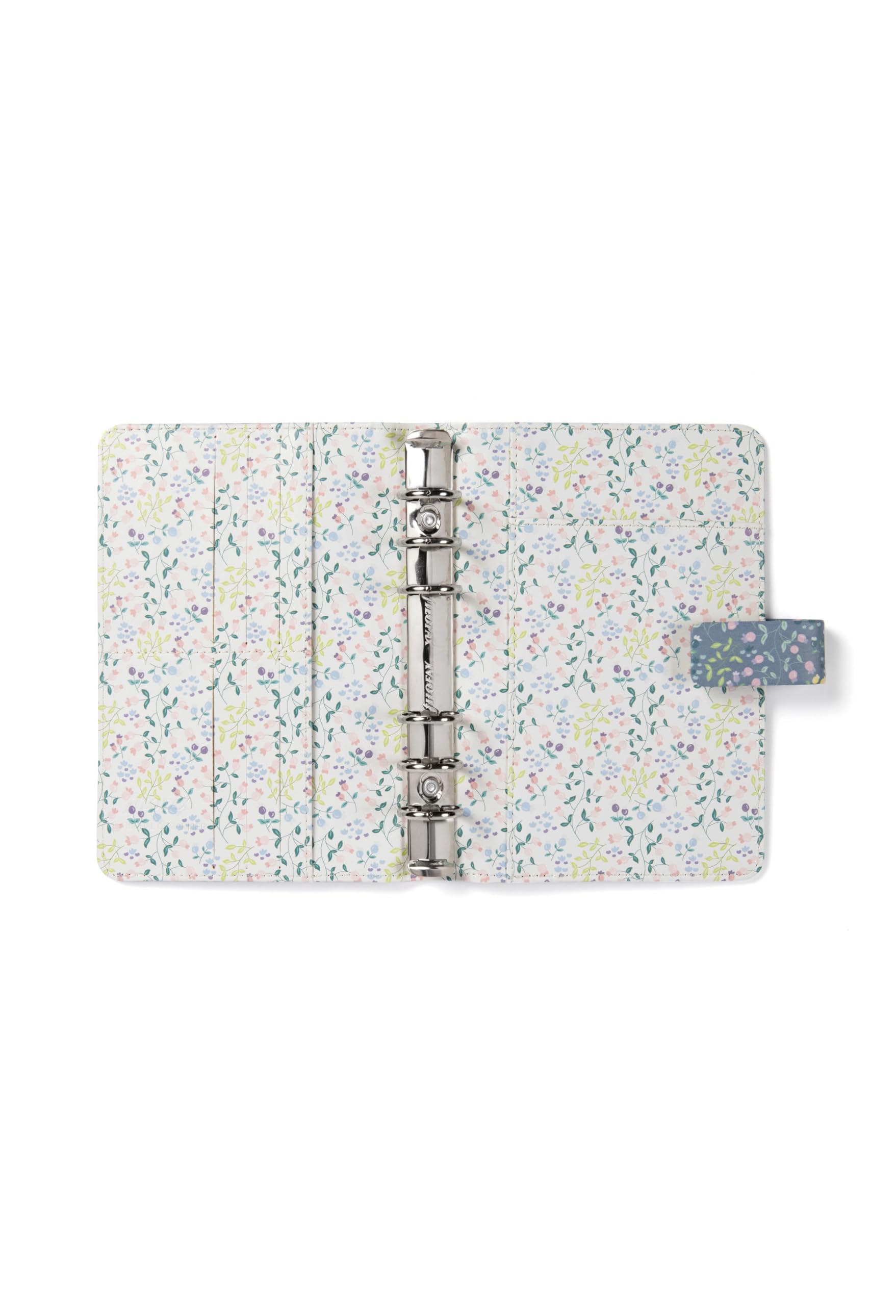 Organiseur Personnel Filofax - Format 95x171 Mm - Motif "Prairie" Bleu - Inclut Agenda 2025 Et Recharges