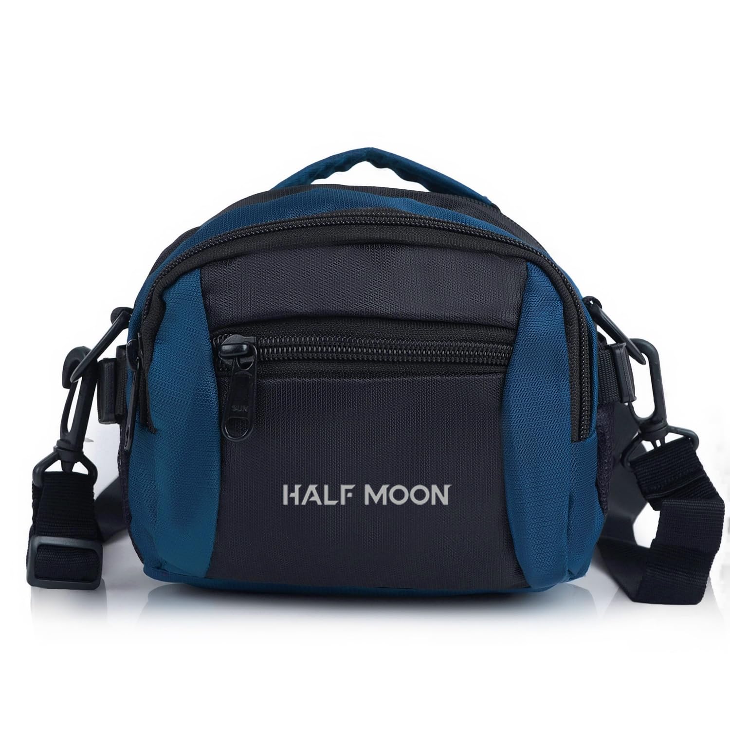 Polyester Omni 3-in-1 Toiletry Pouch Bag-Waist Pouch-Side Sling Bag for Men Women Boys Girls Travel College Organizer Hanging Dopp Kit Pouch for Gifts Cosmetics Shaving Makeup Gadgets(Blue)-image-23
