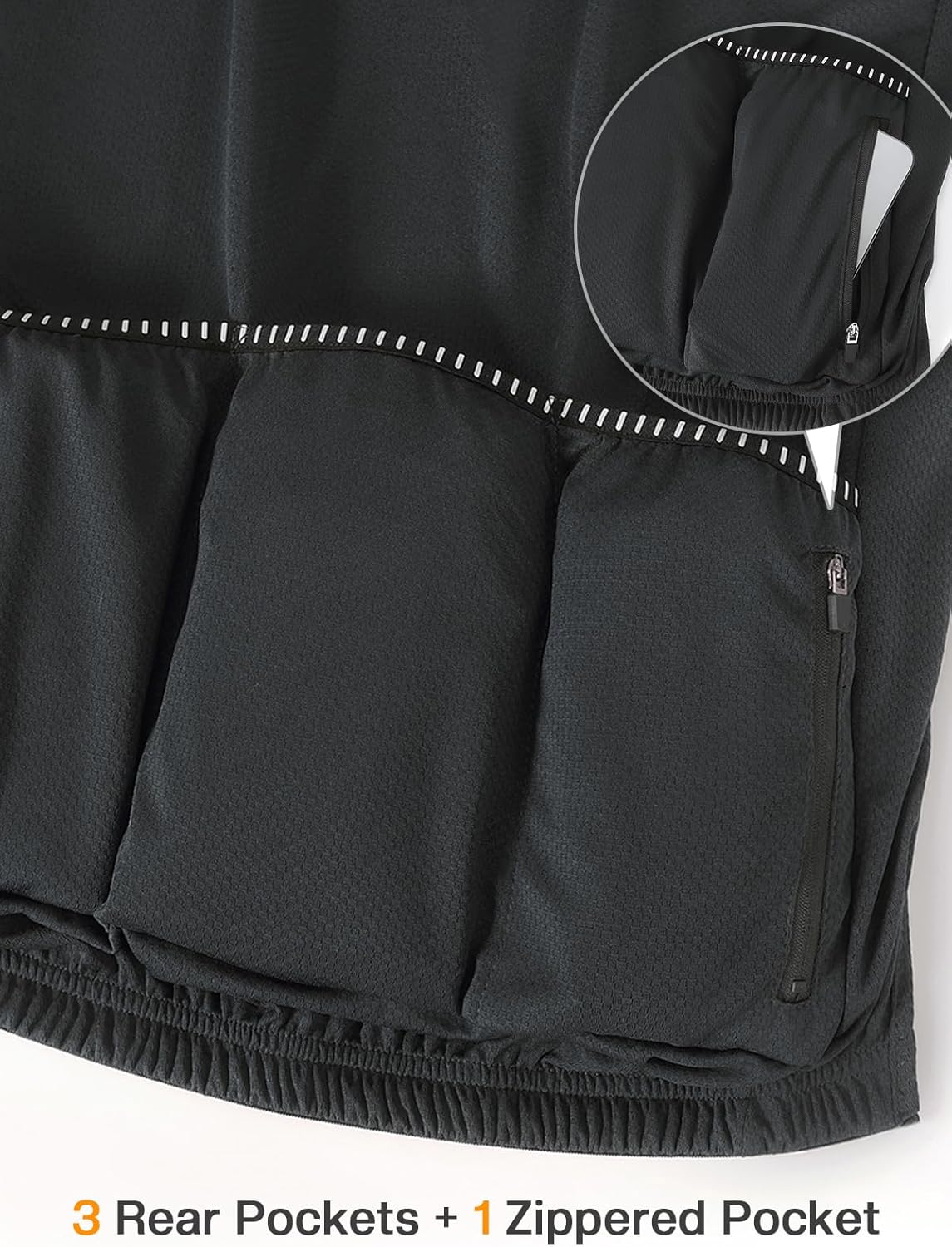 ARSUXEO 1/2 Zipper Cycling Jersey Men Short Sleeves Bike Shirts for Men Biking Bicycle Road Bike Jerseys - Image 5