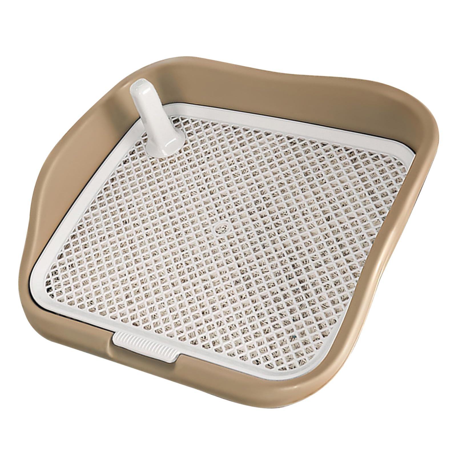Vassoio per Cane, Design elegante, Recinzione rimovibile per la pulizia e il comfort per lo spazio dei servizi igienici degli animali domestici (caffè)