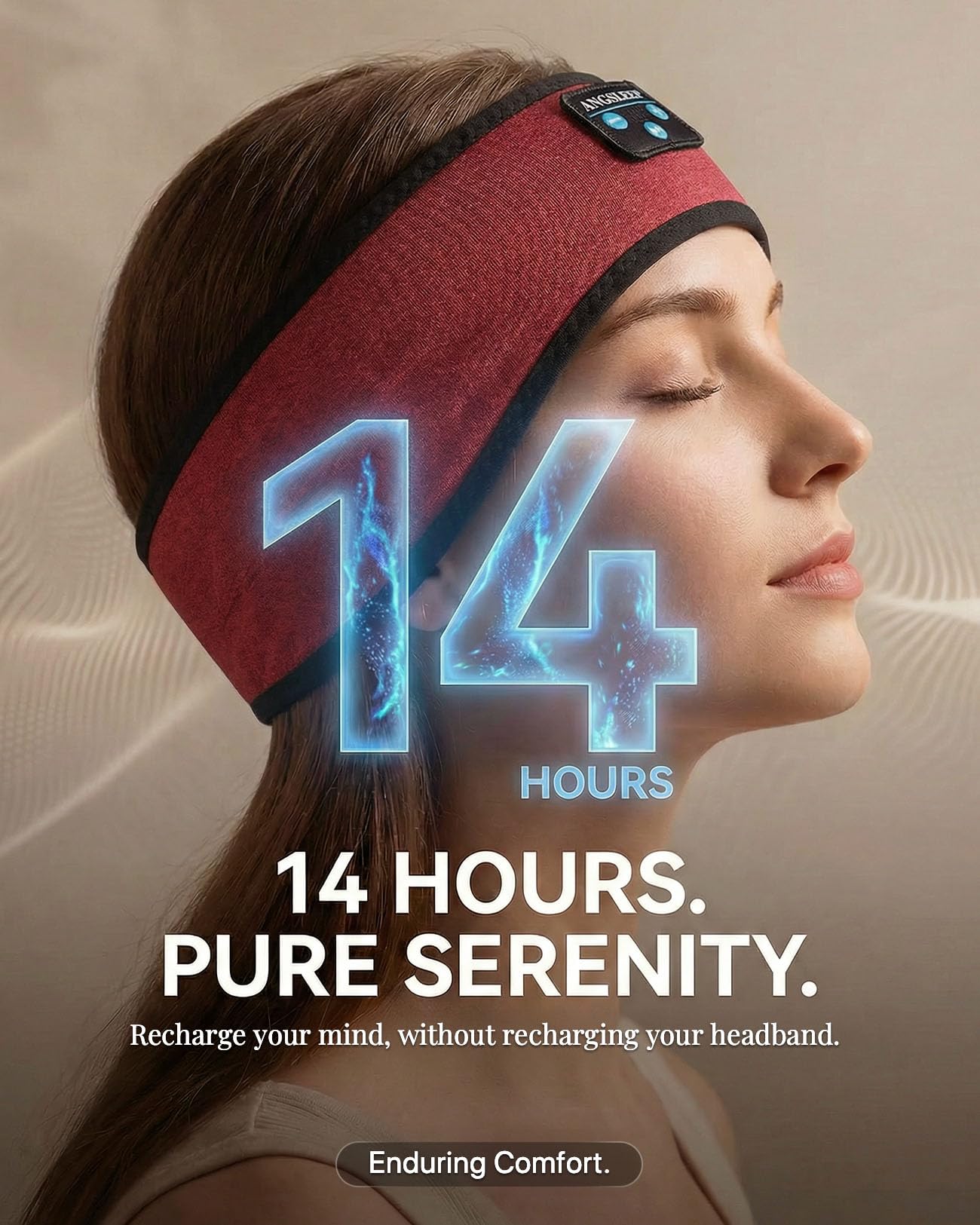 Auriculares para dormir, compatibles con Palyback inalámbrico y con cable, auriculares Bluetooth con altavoces estéreo HD ultrafinos, buena transpirabilidad, perfectos para dormir, entrenamiento,