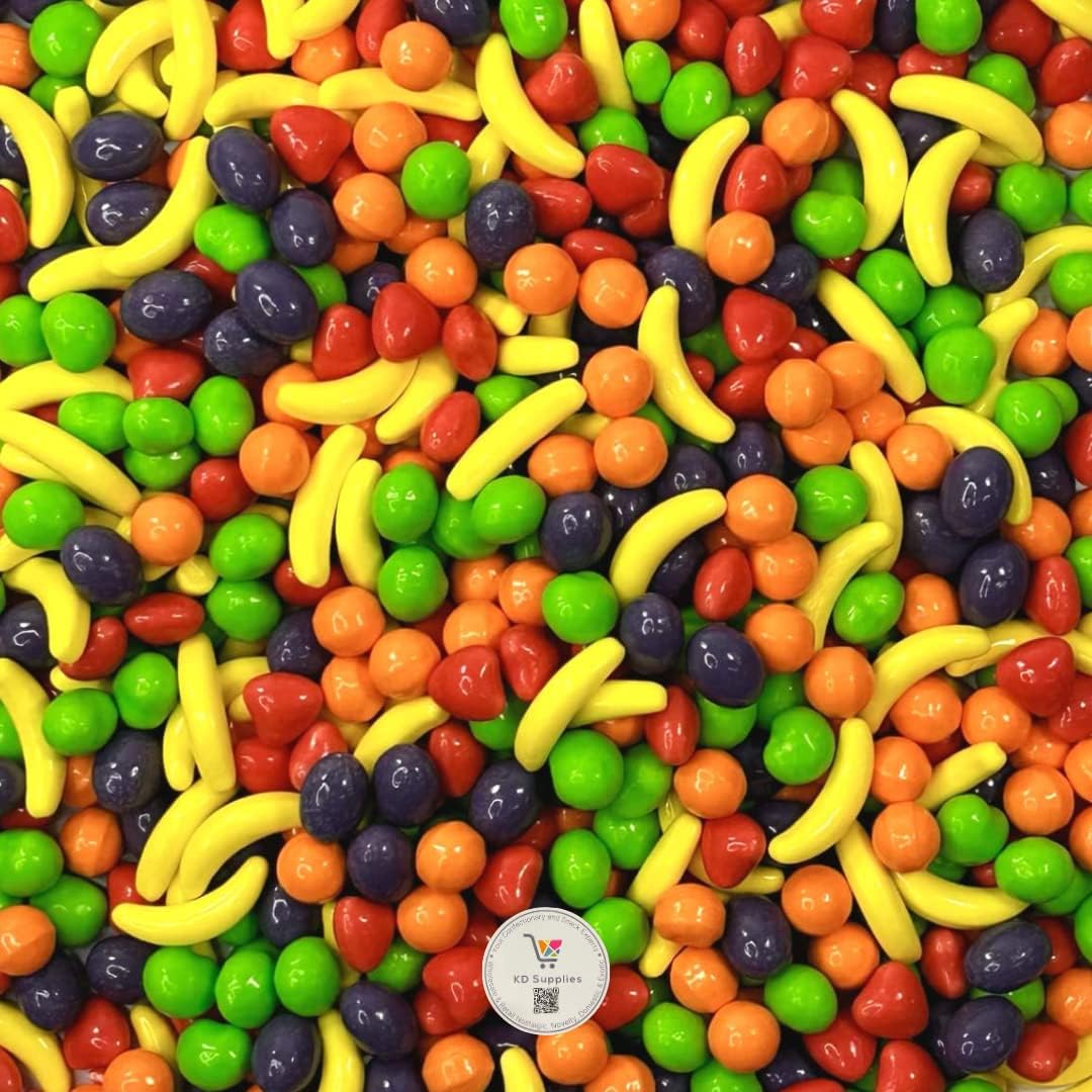 KD Supplies Nostalgic Fruit Flavored Hard Candy Bulk (Pack of 1 lb) (Wonka Runts)