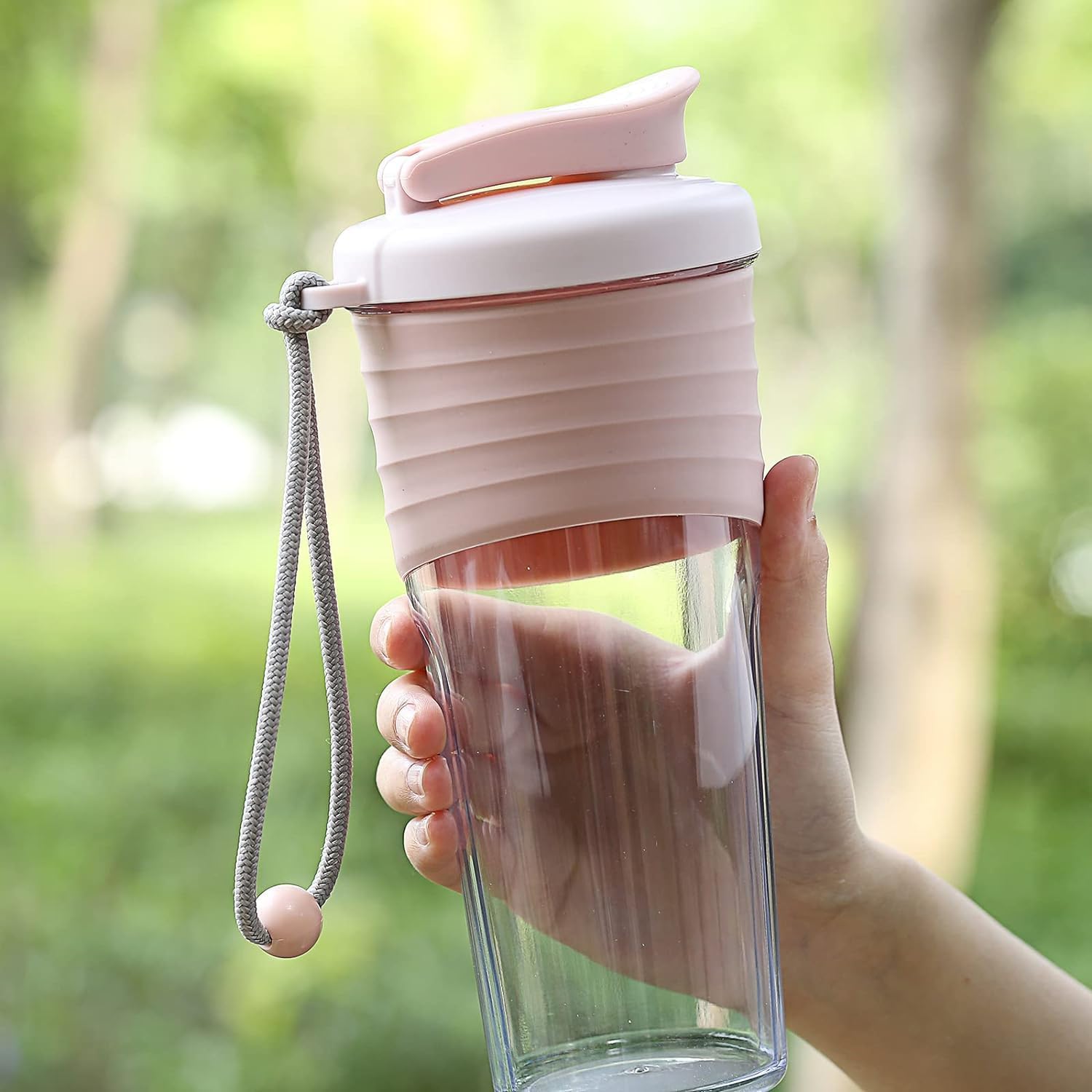 Lot de 2 bouteilles shaker pour mélanges protéinés, 710 ml – Bouteilles shaker protéinées avec boule fouet, bouteille mélangeuse, bouteille protéinée, gobelet shaker portable pour boissons