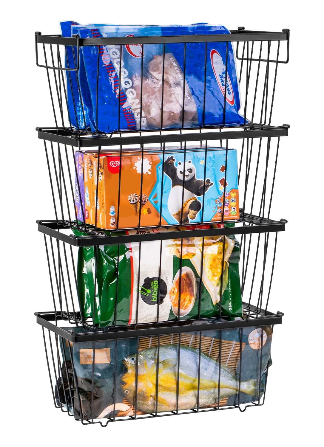 Contenitore organizer per congelatore (confezione da 4)