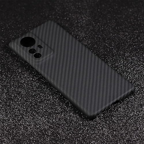 Miniatura 5 de DAYJOY Funda de fibra de aramida compatible con Xiaomi Mi 12 - Ultra Delgada Ultra Delgada Genuina Real Natural Hard Carbon Fiber Hybird Funda