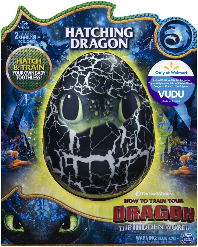 Dreamworks Dragons New and Exclusive at Walmart, Hatching Toothless Interactive Baby Dragon and Bonus Downloadable Episodes