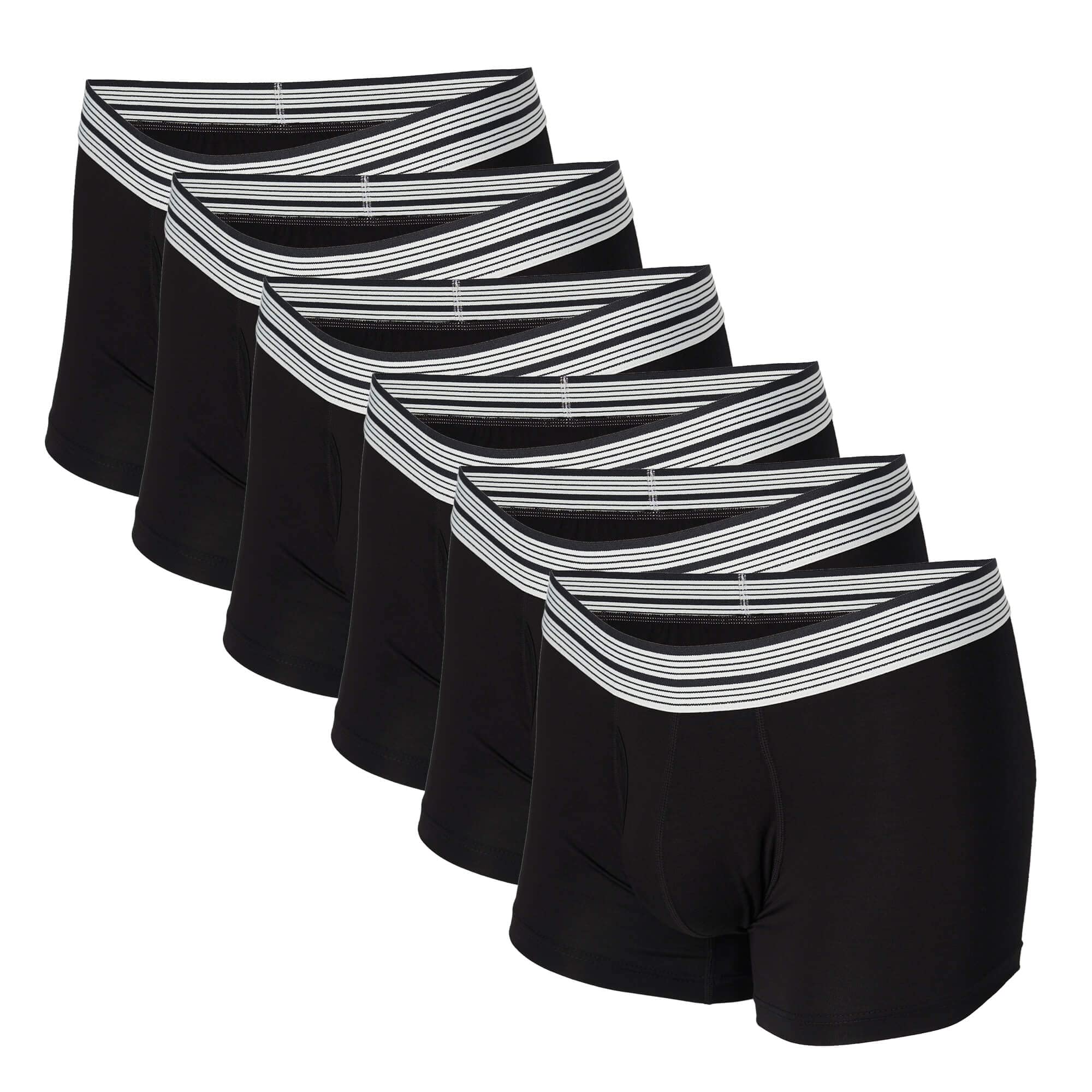 Mr Davis Mens 6 Pack Trunks Cut Boxer Brief Underwear