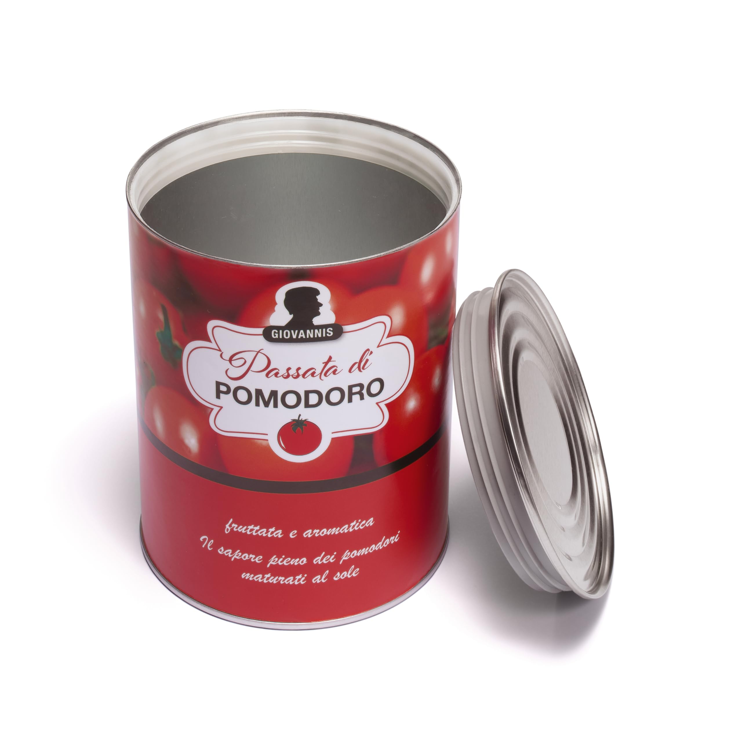 Leuchtturm 368594 Coffre-Fort en boîte de Conserve Pomodoro - Coffre-Fort camouflé pour Objets de Valeur, Argent Liquide, Bijoux, avec Fermeture à vis