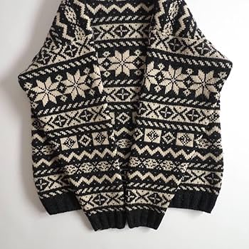 エルエルビーン　スコットランド製　ニット　セーター　北欧柄　美品 エルエルビーン スコットランド製 ニット セーター 北欧柄 美品