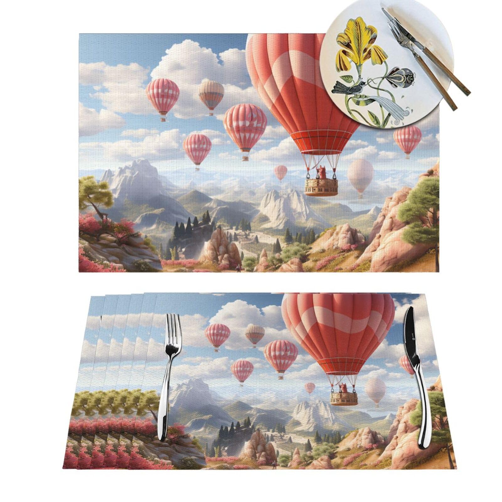 Sets de table antidérapants en PVC tressé lavable protégeant de la chaleur