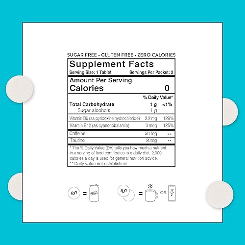 Vista 32 de RUN GUM Cinnamon Energy Gum 50 mg de cafeína, taurina y vitaminas B por pieza, 24 piezas (paquete de 12), 2 piezas = 1 café o bebida energética, sin