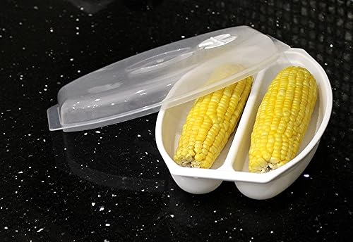 Miniatura 2 de Dependable Industries - Vaporizador de maíz para microondas, tapa ventilada, sin BPA, apto para lavavajillas, maíz en el fabricante de mazorcas