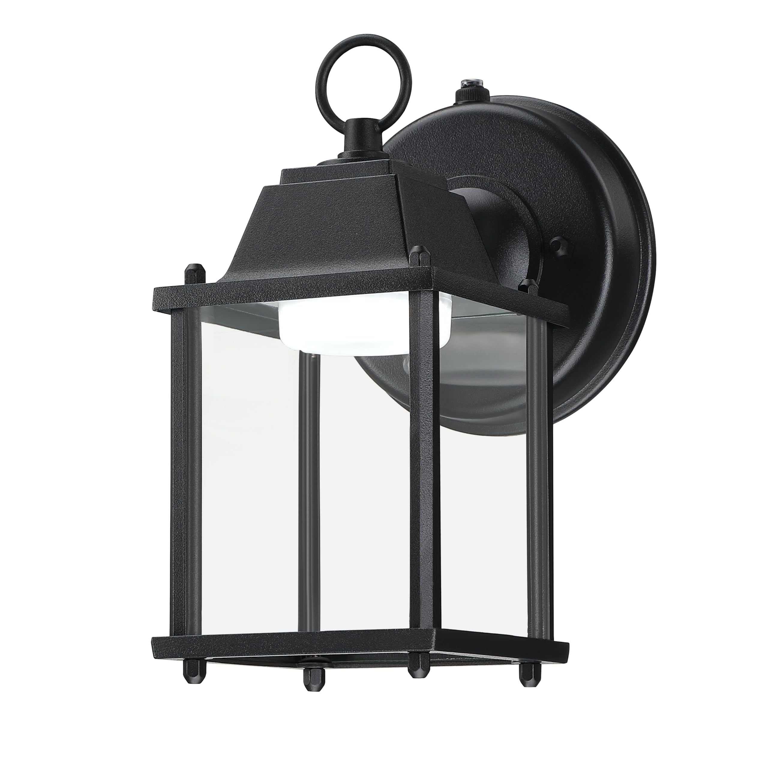 LIT-PaTH Small Outdoor LED Wall Lantern with Dusk to Dawn Photocell