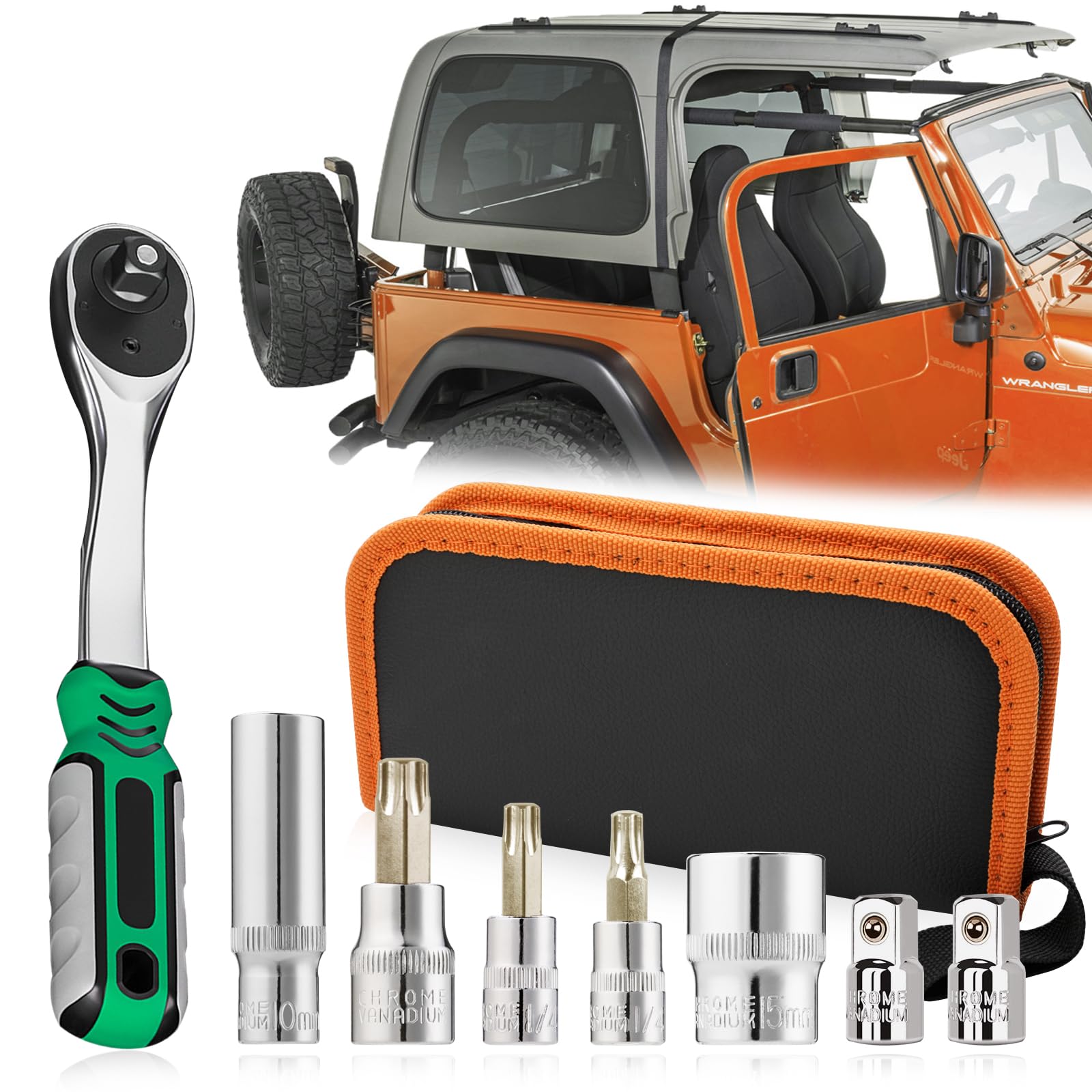 Torx Tool Kit for Jeep Wrangler 2-4 Doors Soft Top Hard Top Door