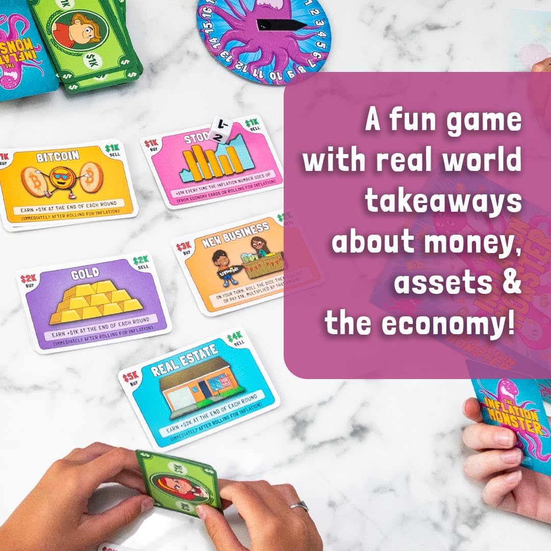 ANGEL STUDIOS Tuttle Twins | Inflation Monster Card Game | Practical Money  and Investment Skills | Educational Game for Kids Ages 8+ | 2-4 Players :  Buy Online at Best Price in