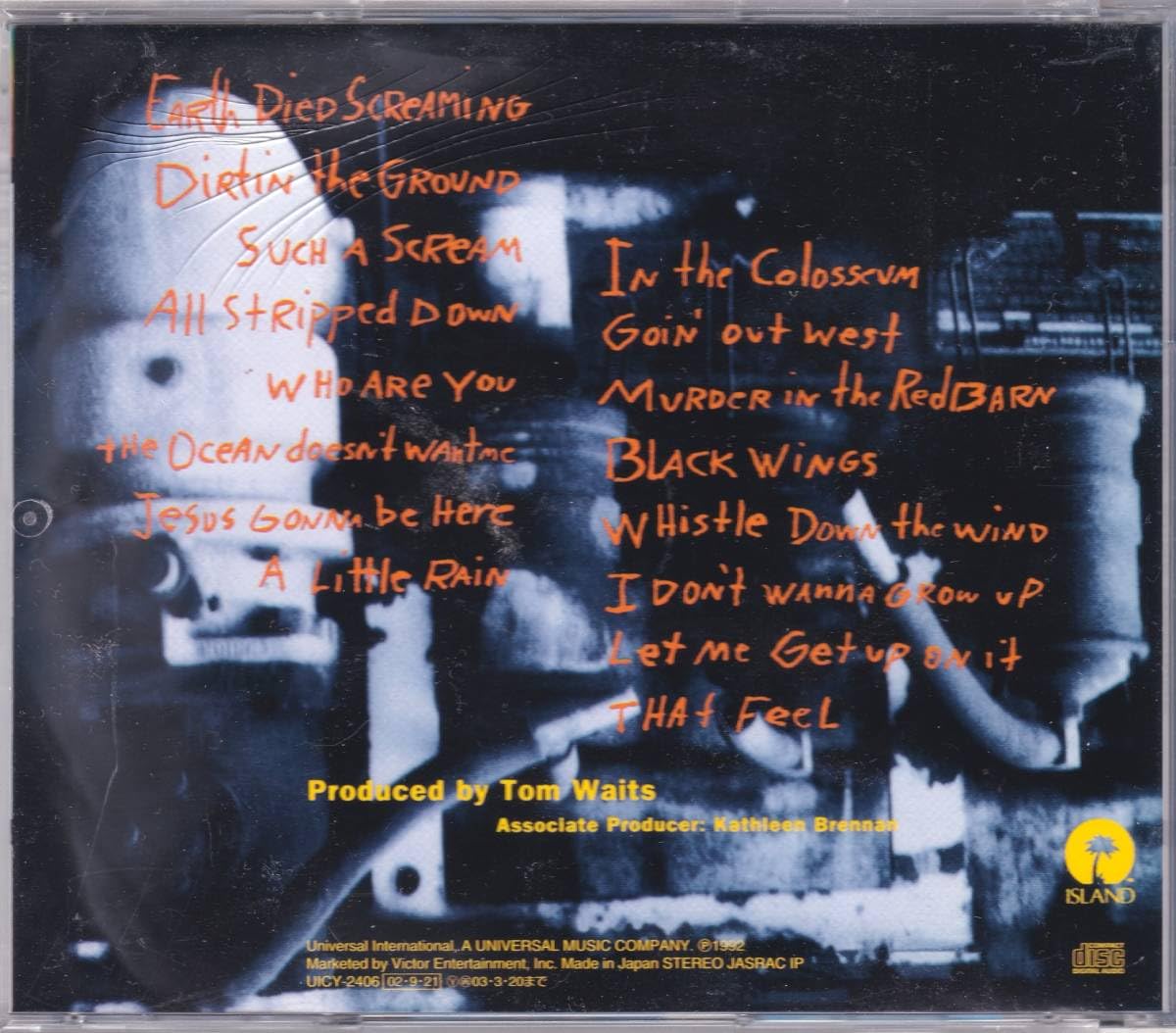 Amazon.co.jp: ☆TOM WAITS(トム・ウェイツ)/Bone Machine◇92年