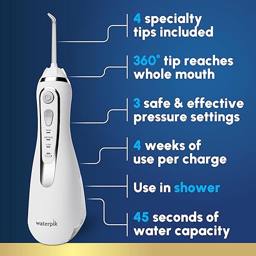 Miniatura 2 de Waterpik Irrigador bucal avanzado sin cable Blanco Perlado