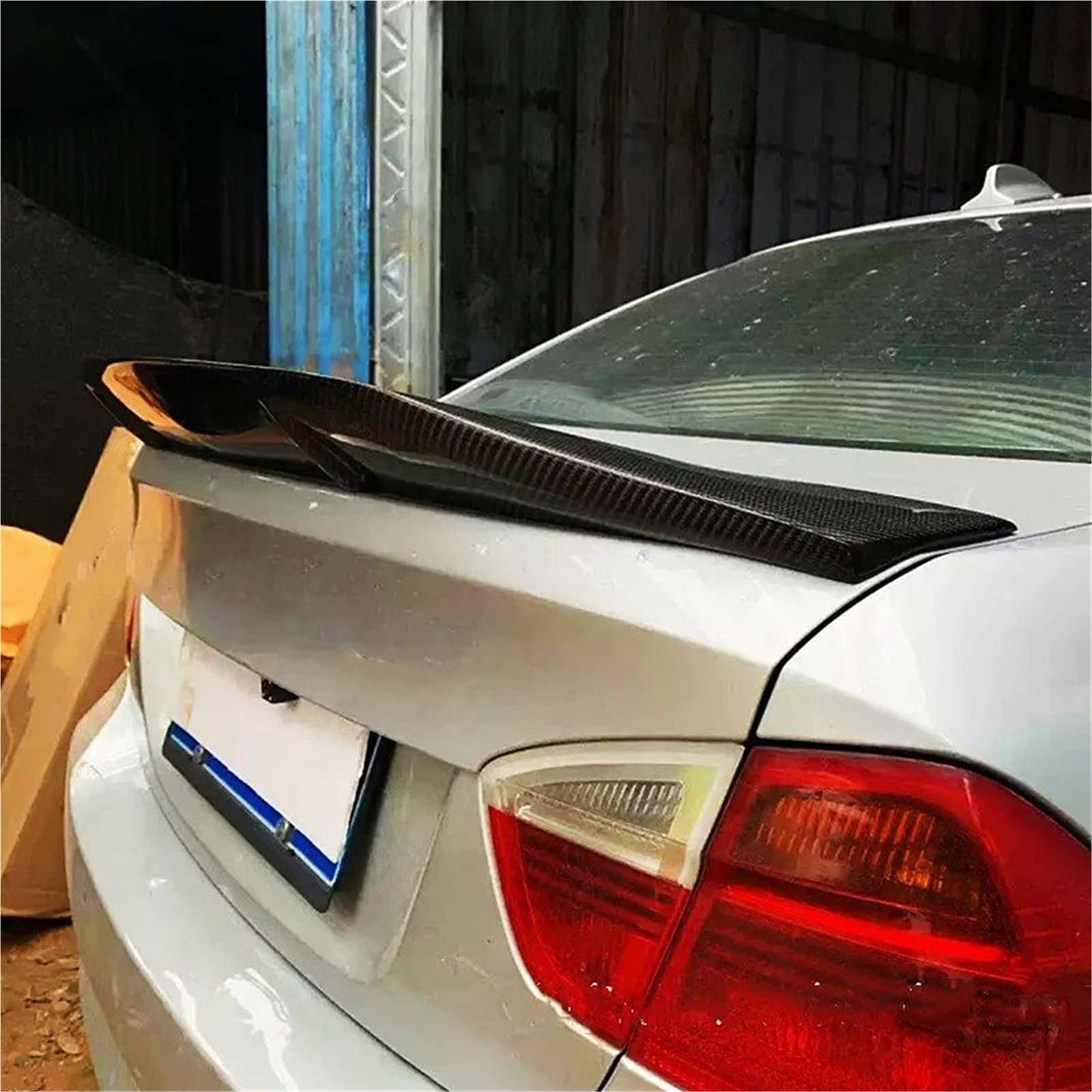 Dla B&MW Seria 3 E90 2005-2012 Spoiler Bagażnika Skrzydło Na Klapie Lotka Tylny Dekoracyjny Dodatek Samochodowy Spojler Tylny Trunk Wing(Carbon Printing)