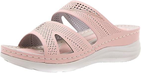 Amazon Co Jp 厚底サンダル レディース 美脚 ビーチサンダル ウェッジソール サンダル オープントゥ 痛くない 夏 ミュール スリッパ かわいい 外履き フラットフォーム つっかけ ビーサン 夏靴 エレガント オフィス 通勤 アウトドア シューズ バッグ