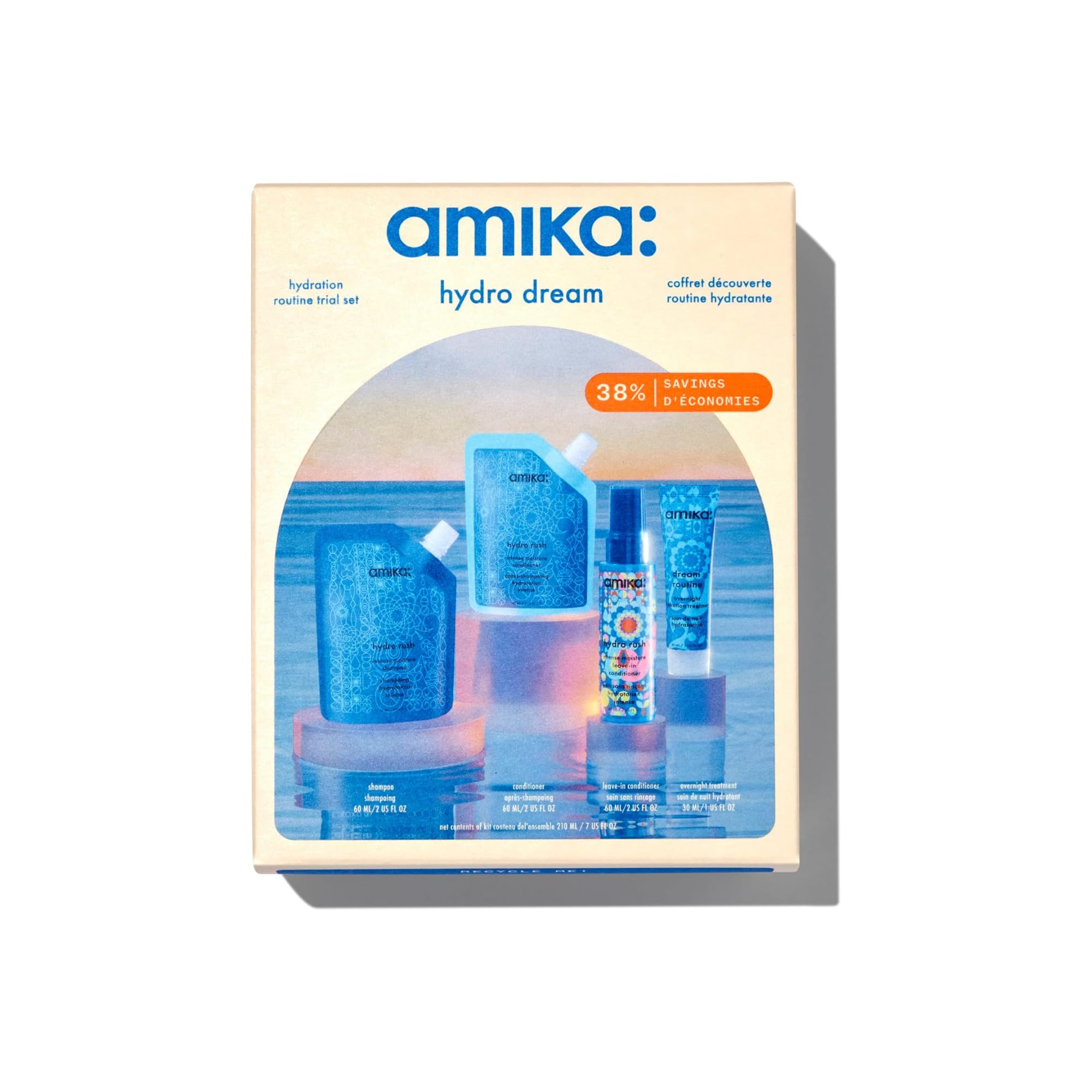 Amika Hydro Dream Hydration Routine Trial Set (4 Count)