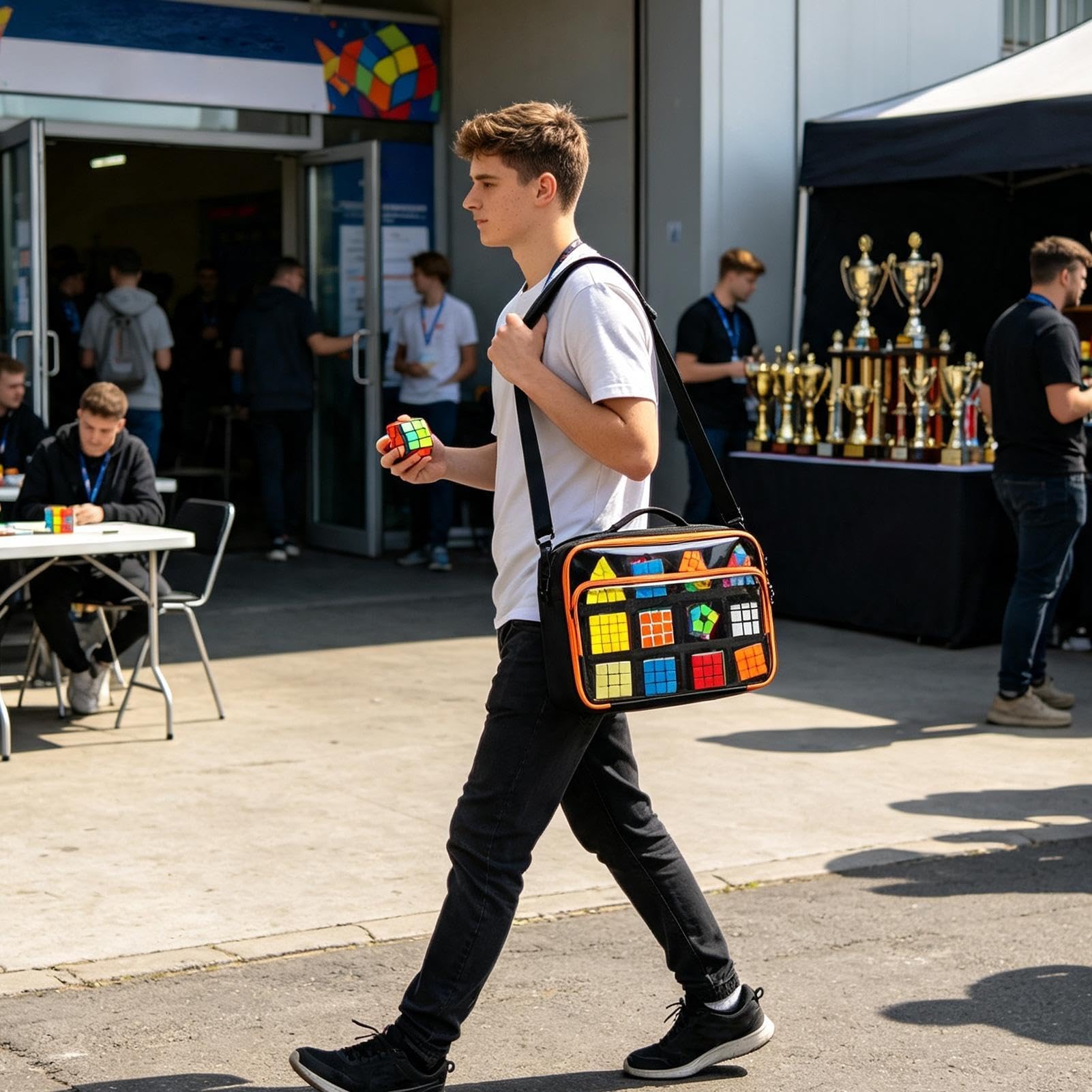 Speed Cube Étui souple et portable avec séparateurs amovibles