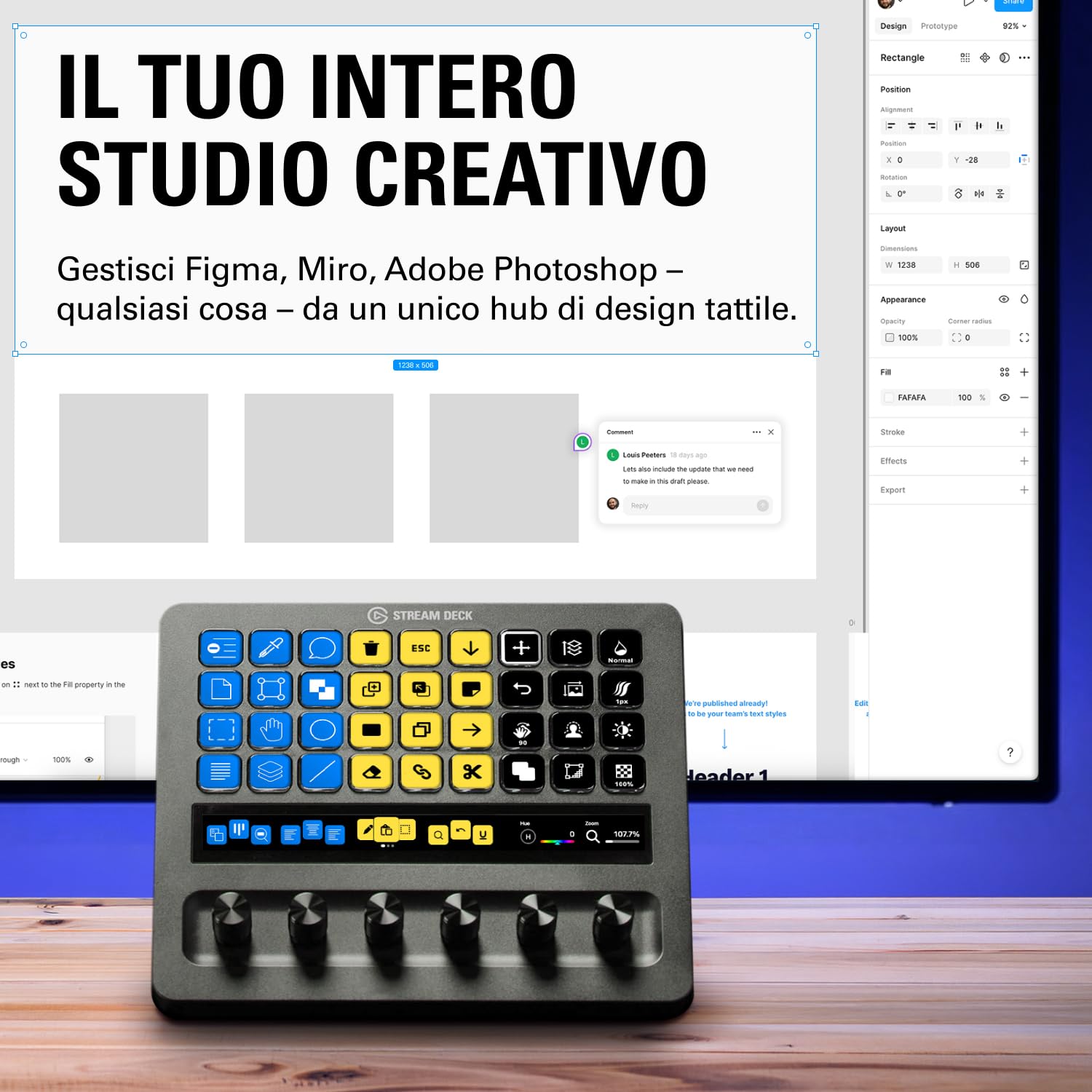 Elgato Stream Deck + XL: pannello di controllo personalizzabile con tasti macro, manopole multifunzione e touch strip per sistemi e produzioni professionali. USB-C per PC e Mac