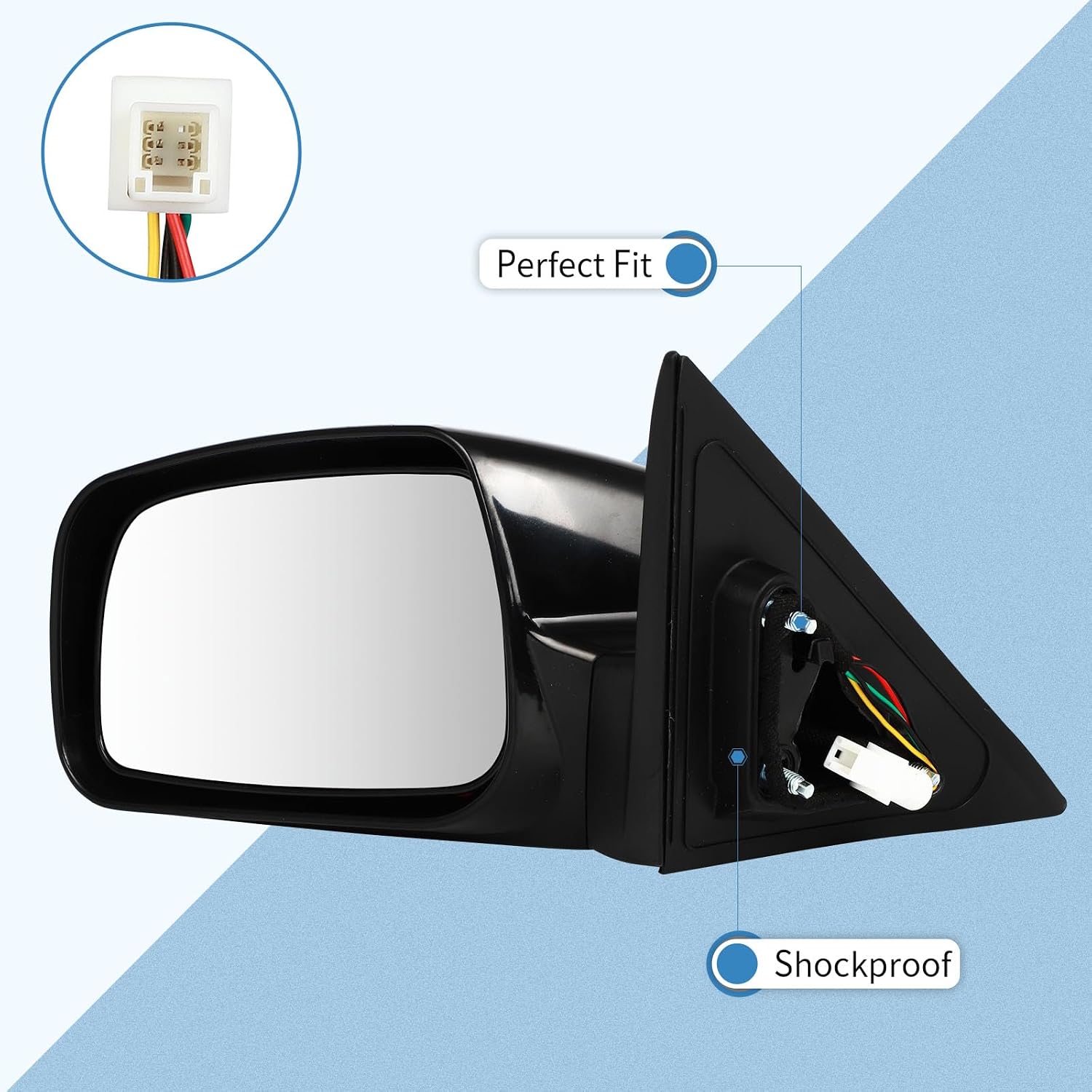 ECCPP Exterior Mirrors Replace with For Toyota Camry 2007-2011 Driver Side TO1320214