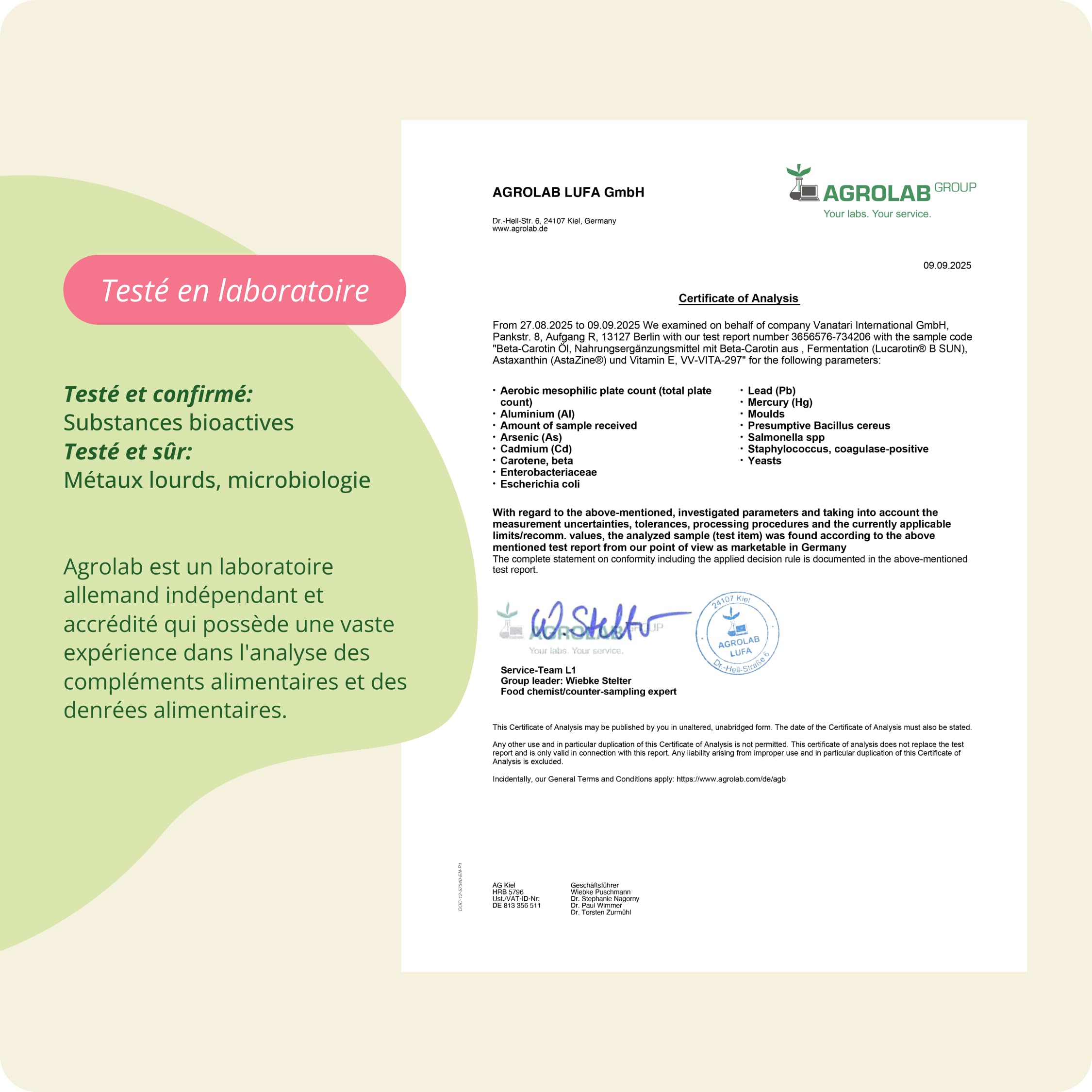 Complexe Bêta Carotène | Avec Vitamine E & Astaxanthine | 120 gélules (4 mois) | Qualité Supérieure : Lucarotin® B 30 SUN | Sans Additifs & Vegan | Protection Peau & Bronzage | Vegavero®
