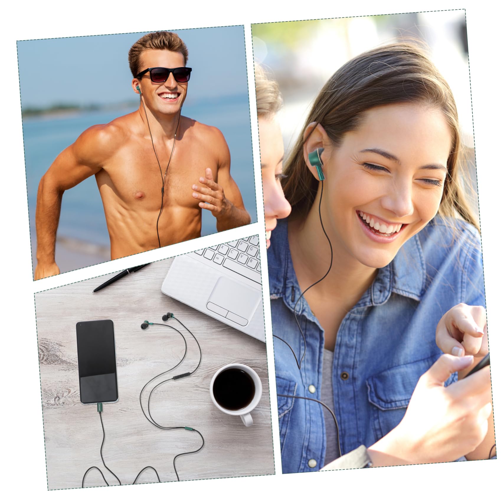 Gatuida 2pezzi Cuffie In-ear Usb-c Con Controllo Volume e Microfono Design Ergonomico e Materiale Skin-friendly Ottima Isolamento Sonoro Per Uso Quotidiano e Intrattenimento Compatibili
